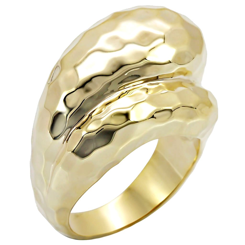 JCE036 Gold Brass Ring with No Stone