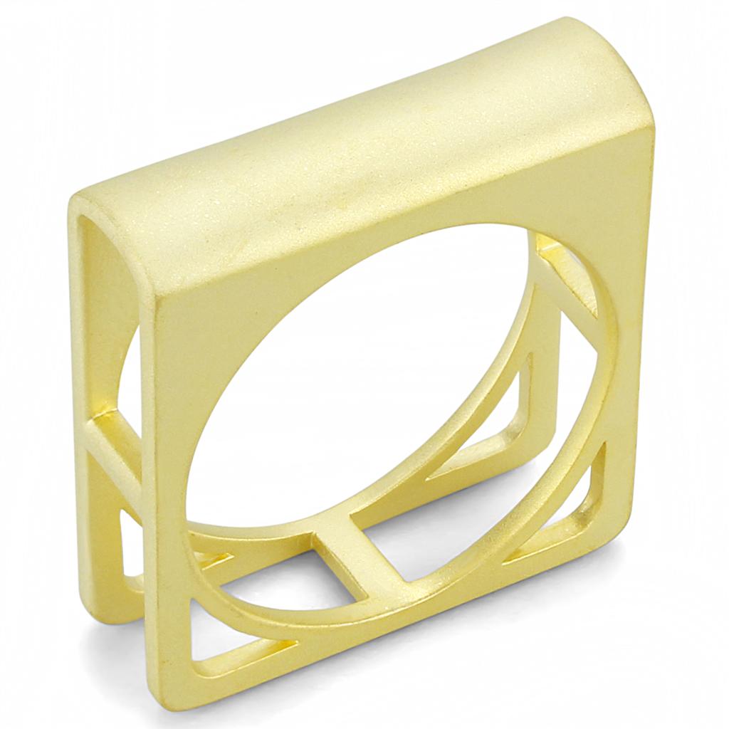 JCE4257 Matte Gold Brass Ring with No Stone