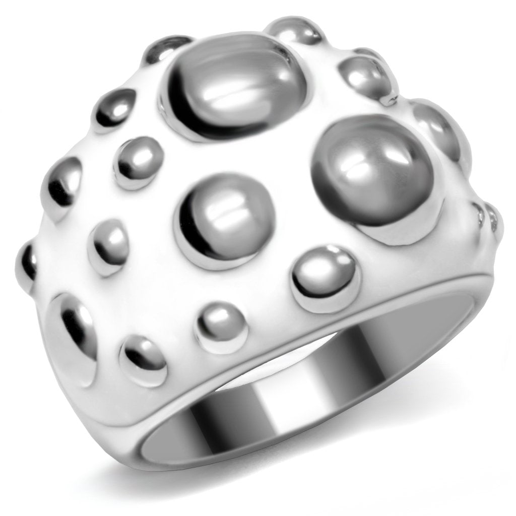 JCE042 High polished (no plating) Stainless Steel Ring with No Stone